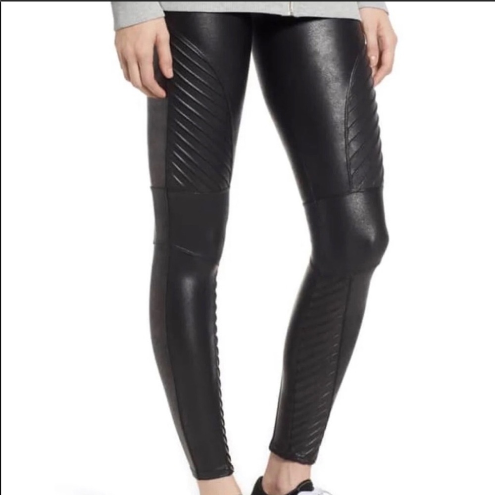 Spanx moto leggings